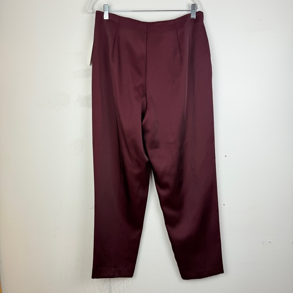NWT A New Day Burgundy Tailored Ankle Pants Workwear Career - Picture 3 of 6